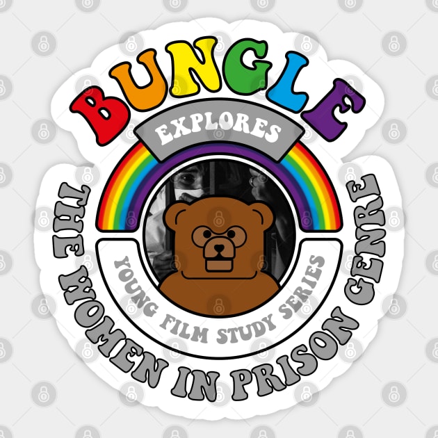 Bungle explores… The 'Women in Prison' Genre Sticker by andrew_kelly_uk@yahoo.co.uk